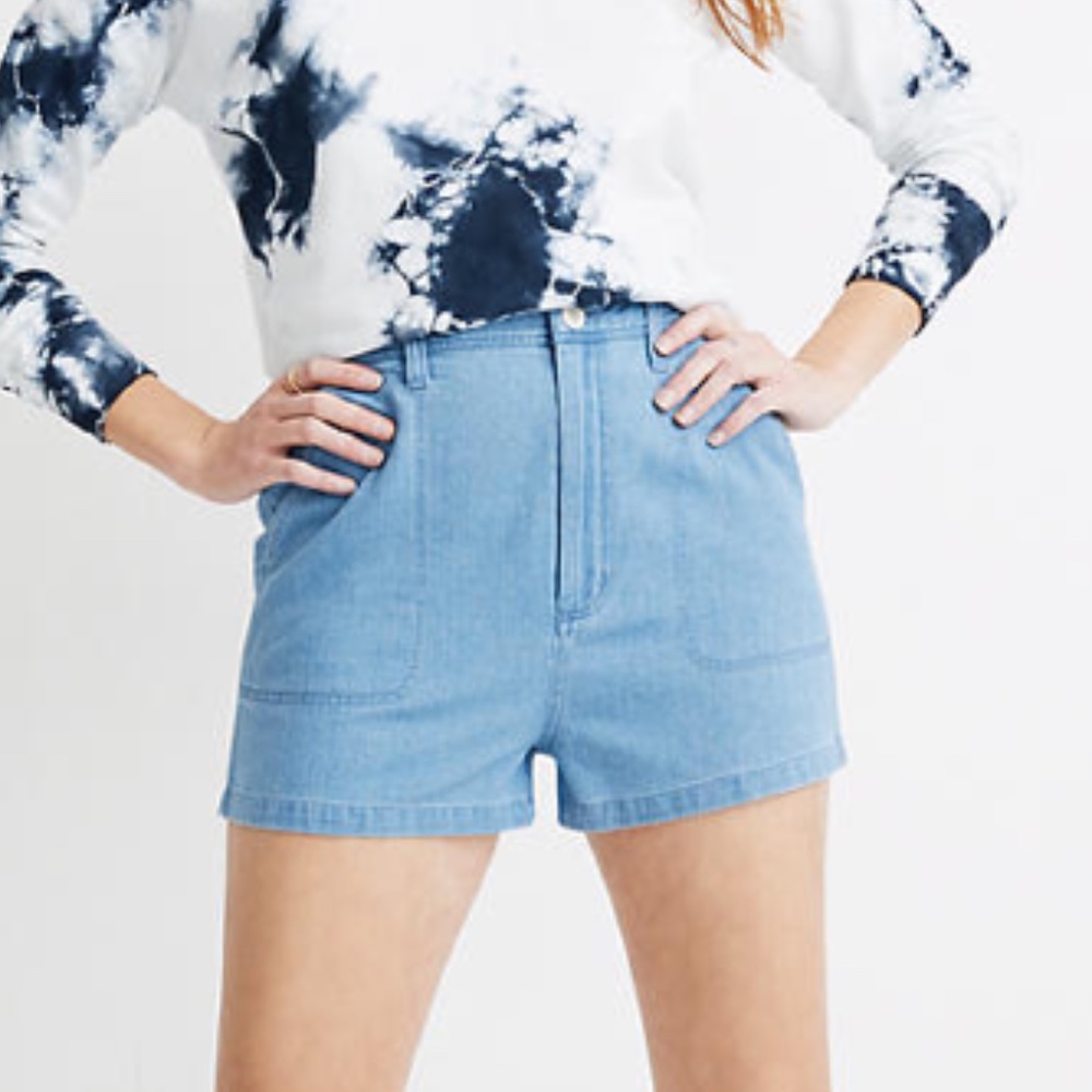 Madewell Denim Camp Shorts NWT